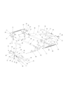 Lift Assembly Diagram and Parts List for M48-KW 53AB5DBV750-23-HP-OHV Cub Cadet Lawn Tractor